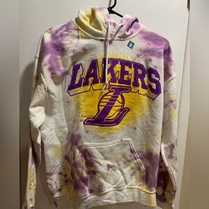 Lakers Los Angeles NBA Team Tie Dye Hoodie New Small